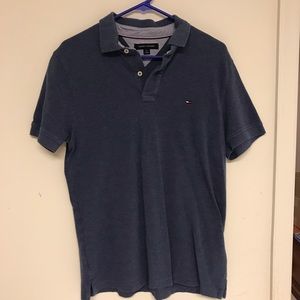 Mens Tommy Hilfiger Blue Polo Shirt
